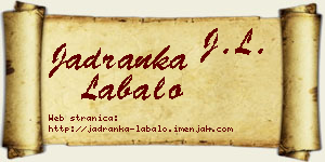 Jadranka Labalo vizit kartica